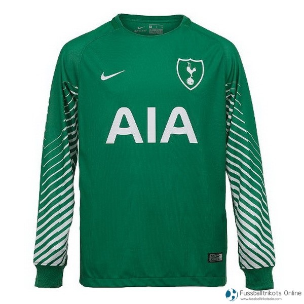 Tottenham Hotspur Trikot Auswarts ML Torwart 2017-18 Grün Fussballtrikots Günstig